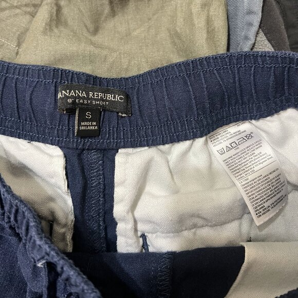 Banana Republic Navy Blue Linen 8' Easy Short Shorts Size Small EUC Lululemon - Picture 3 of 4